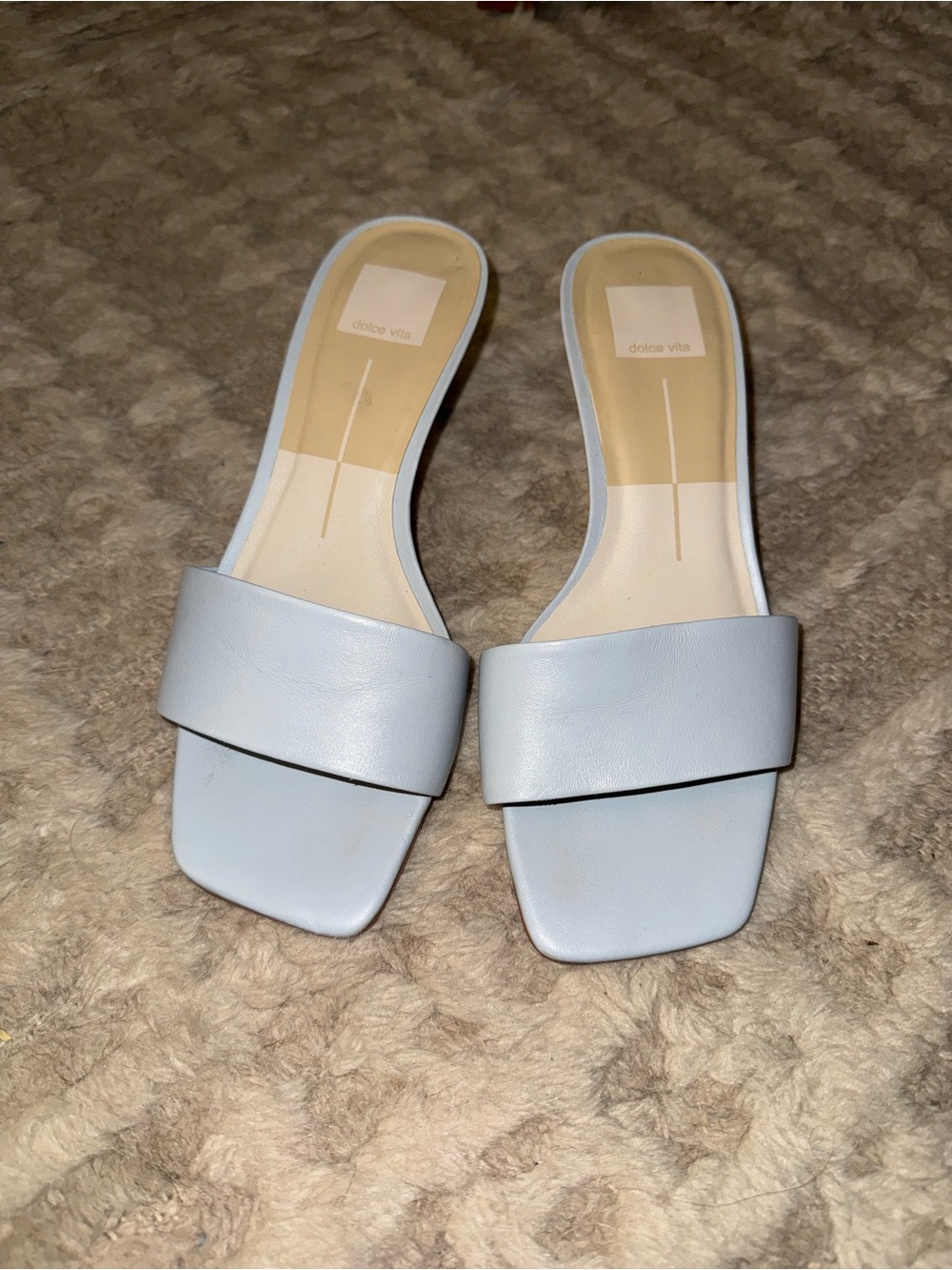 Dolce Vita Powder Blue Slide Mules